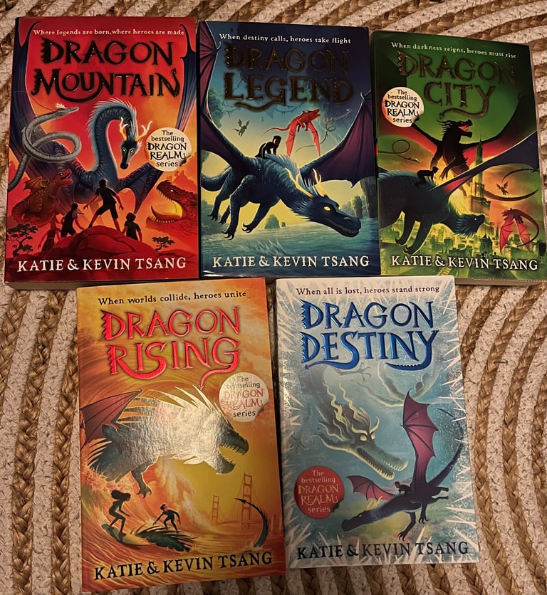 Katie & Kevin Tsang 5 books - Dragon Realm series 