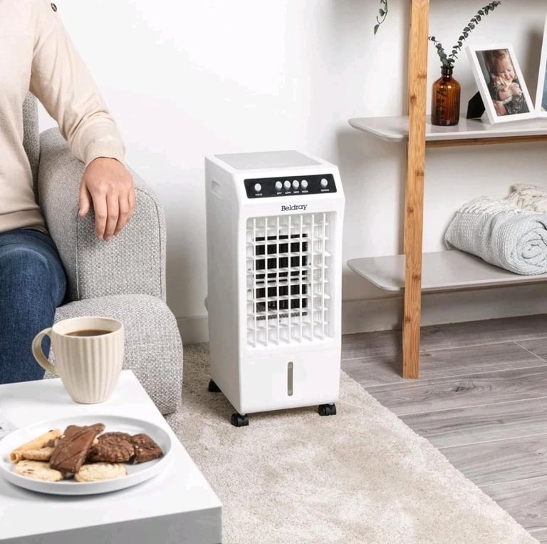 image for Beldray 6L Portable Air Cooler Fan with Ioniser, 3 Speeds, Swing & Ice Packs