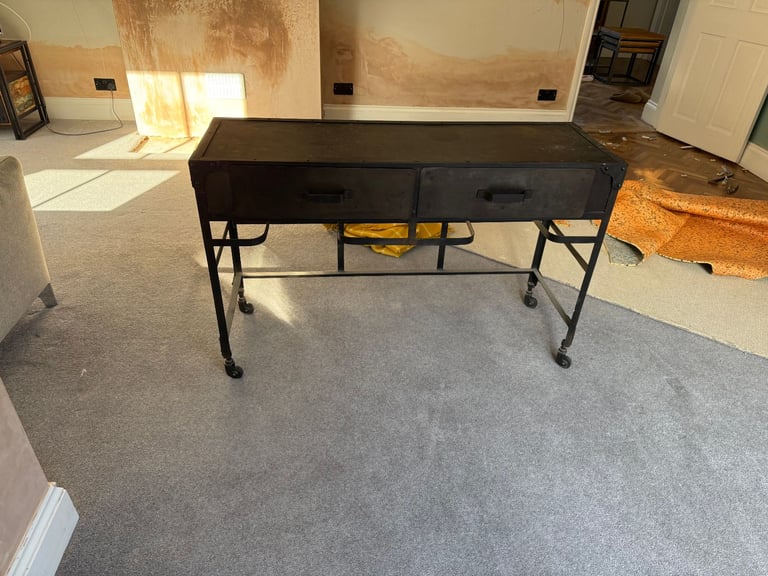 Industrial chic metal sideboard
