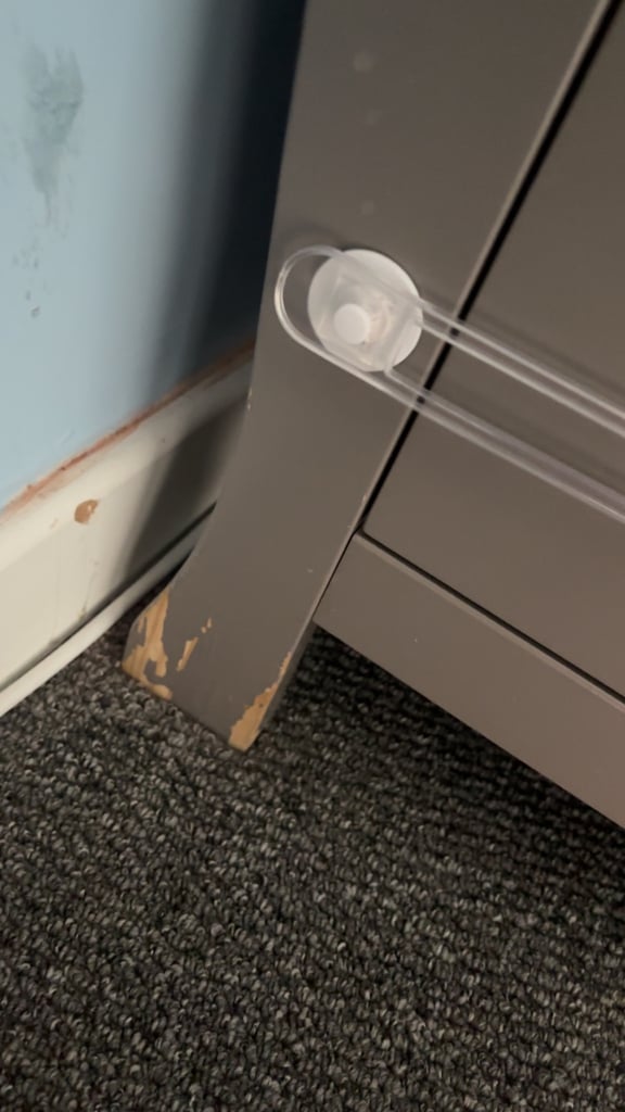 Wardrobe and baby changing unit