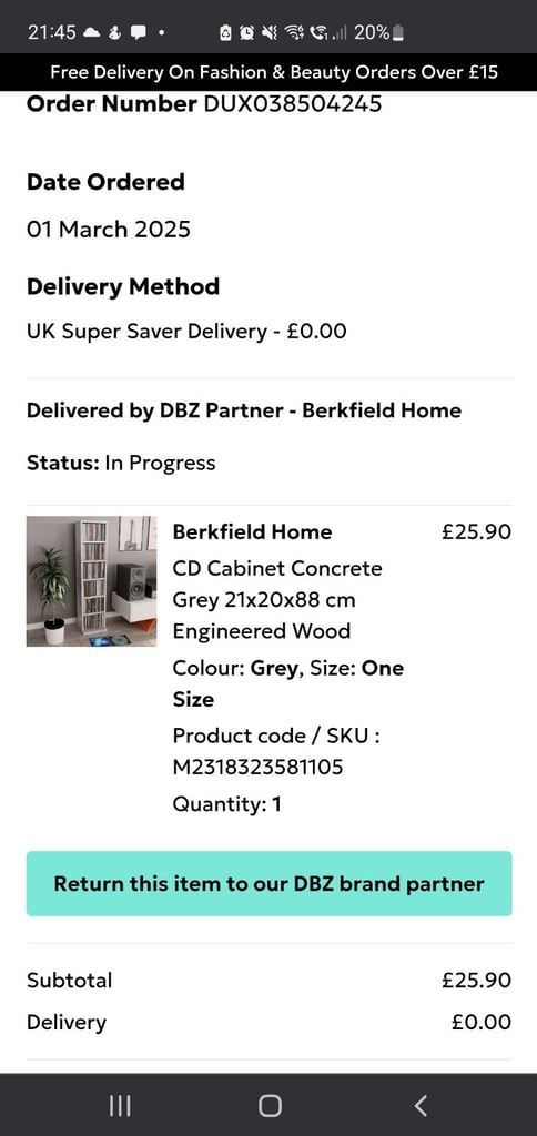 image for New dvd/cd storage unit - boxed - £12