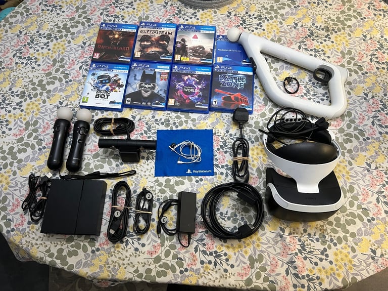 image for PS4 PSVR BUNDLE GEN 1 CUH‑ZVR1 COMPLETE SET UP NO BOX