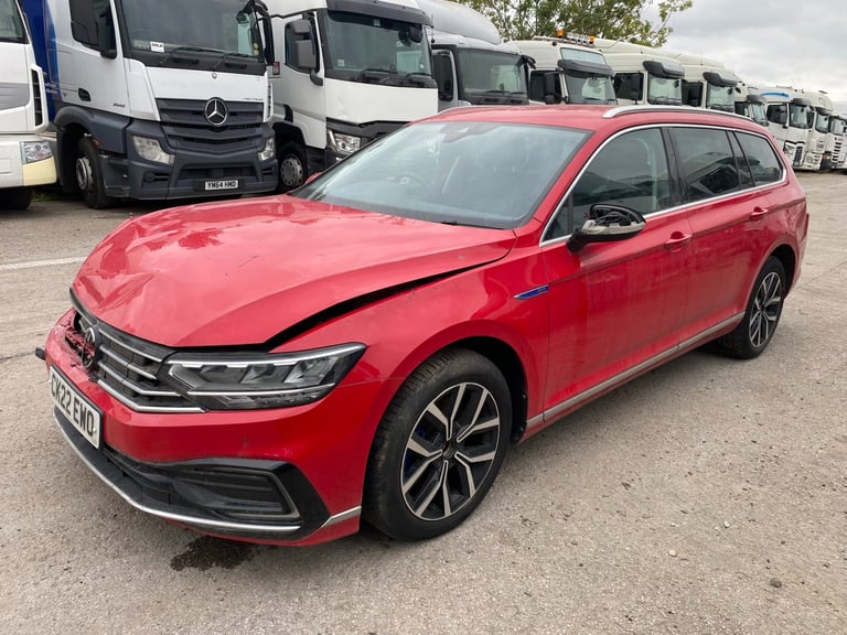 2022 VOLKSWAGEN PASSAT GTE S-A DSG AUTO HYBRID ELECTRIC ESTATE DAMAGED SALVAGE