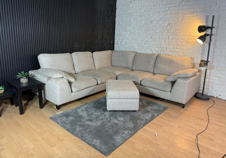 New Stock! HIGH STREET BRAND DFS Euphoria Corner Sofa with Footstool
