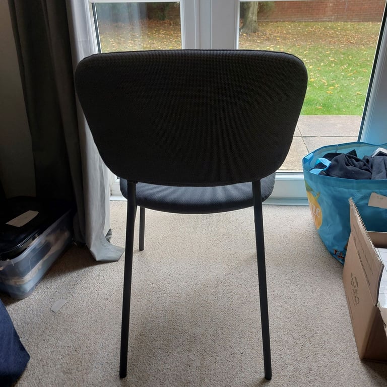 2 IKEA grey chairs 