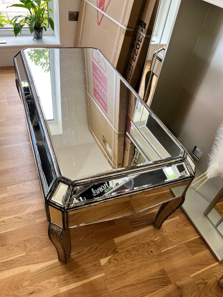 image for Mirrored glass coffee table £20 collect so46 