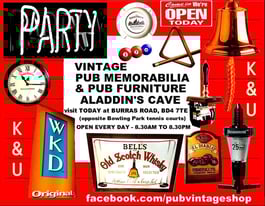 TIME TO FURNISH YOUR HOME BAR: - PUB SHED, MICROPUB, MAN CAVE AND WOMAN CAVE