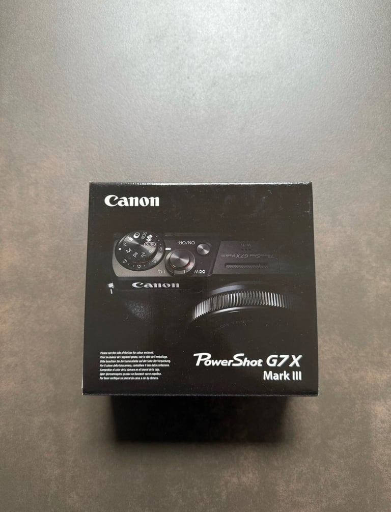 Canon Powershot G7 X Mark III 20.1 MP Digital Camera - Black - IN HAND 