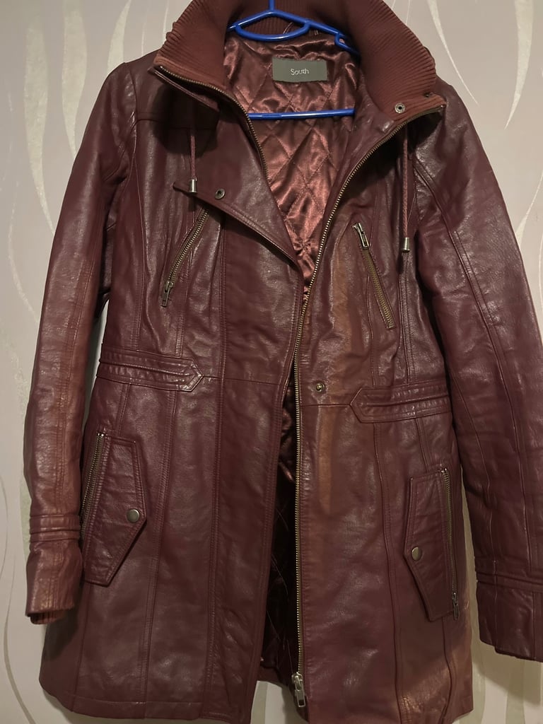 image for South Burgundy Leather Jacket