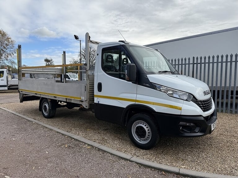 2022 Iveco Daily D HPI 14V 35S 3450 2.3 14FT DROPSIDE TAIL LIFT - WHITE Dropside Diesel Manual