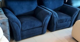 Blue Fabric 3+1+1 Seater Sofa Set including local delivery 