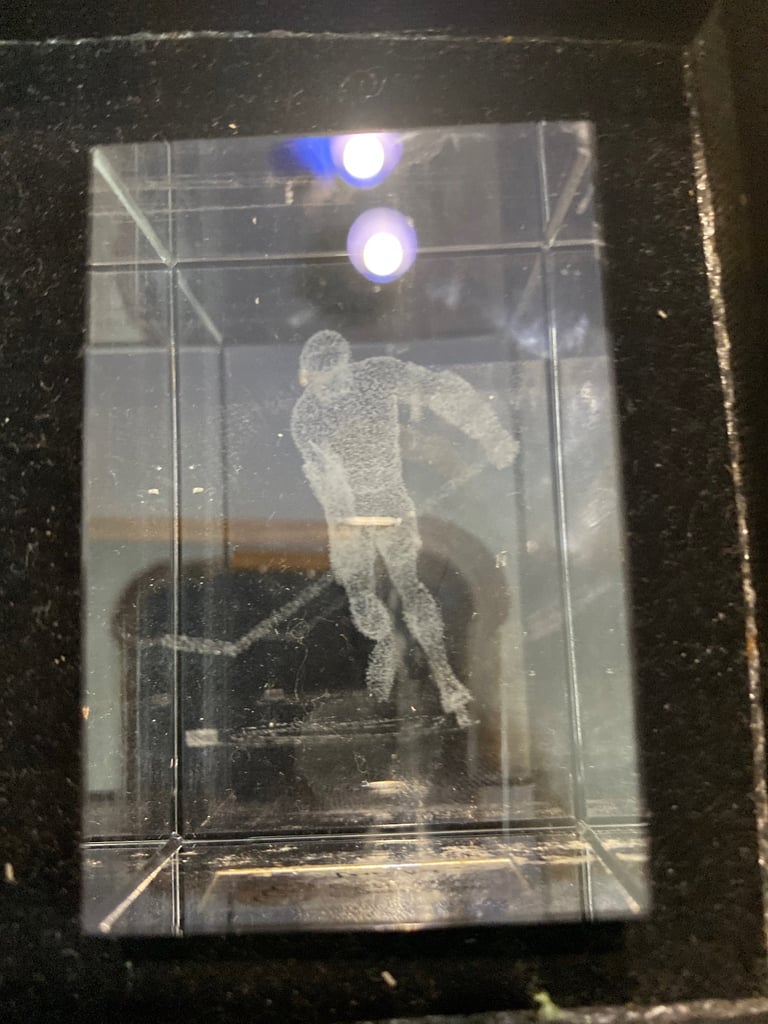 image for Laser 3d etched icehockey and plaque