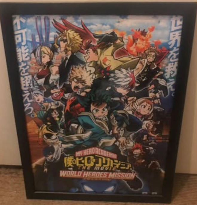 image for My Hero Academia World Heroes Mission framed art print