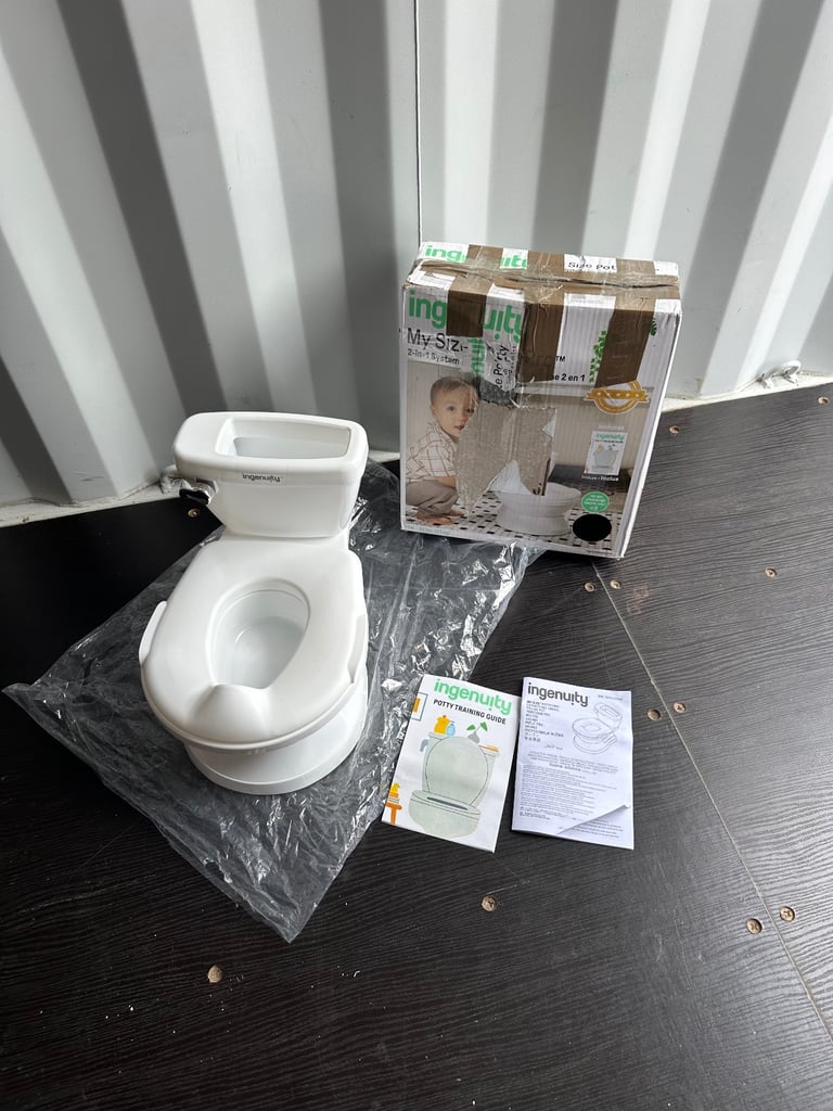 image for Ingenuity My Size Potty Pro Infant Training Toilet Removable Bowl Wipe Storage