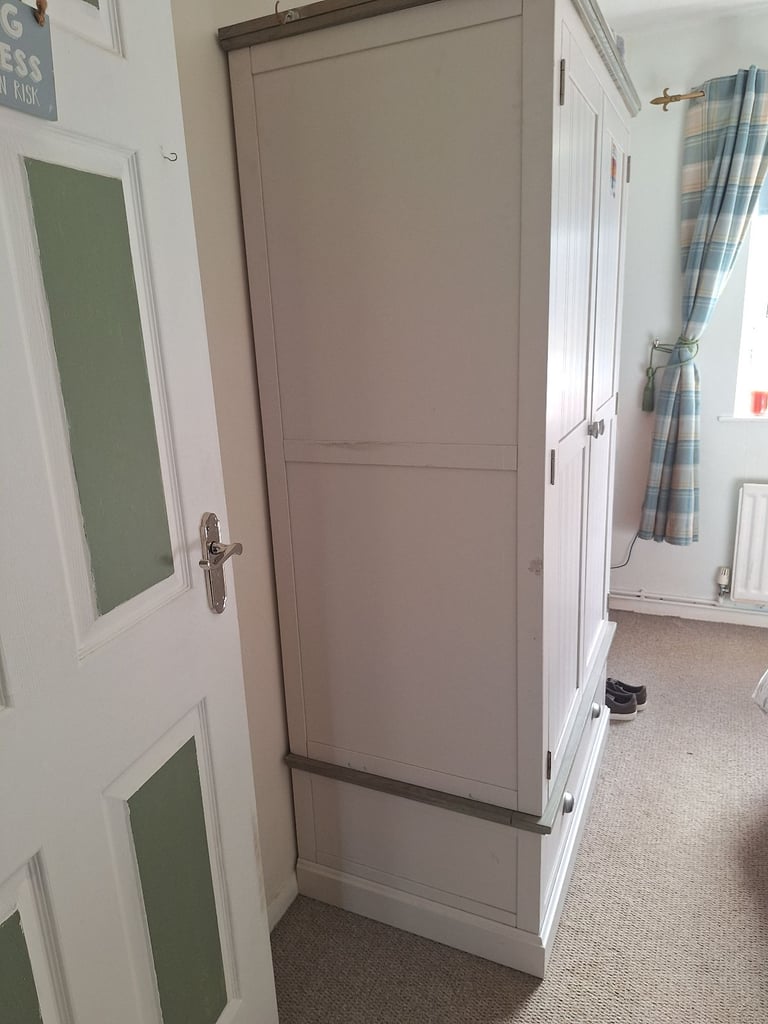 Large solid wood wardrobe