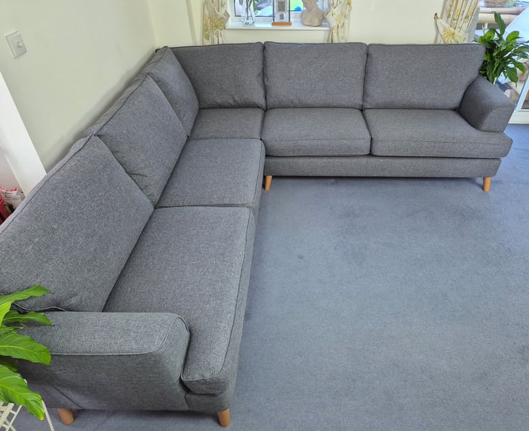 M&S Copenhagen Large Full Corner Sofa in Grey RRP £2799 *FREE LOCAL DELIVERY*