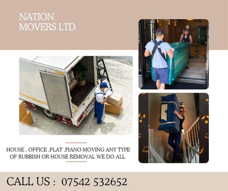image for 24/7 Man And Van Hire House Office Clearance Piano Movers Rubbish Disposal Nationwide & Europe