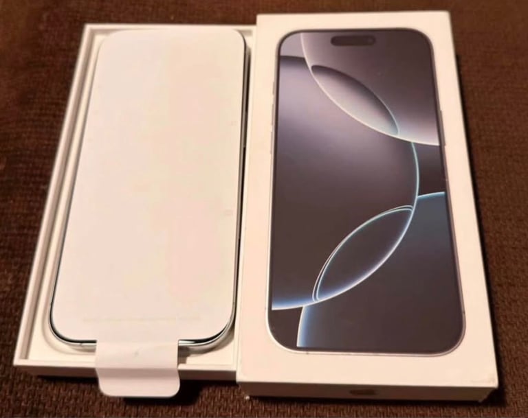 Iphone 16 pro white 128 gb unlocked boxed like new