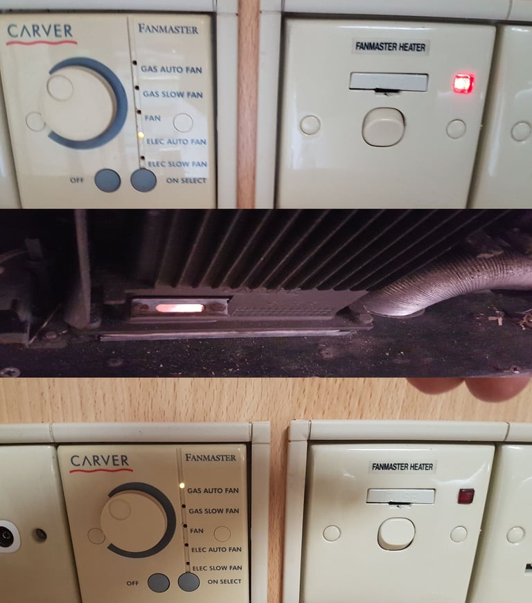 CARVER 1800SC FANMASTER space heater for camper caravan motorhome.