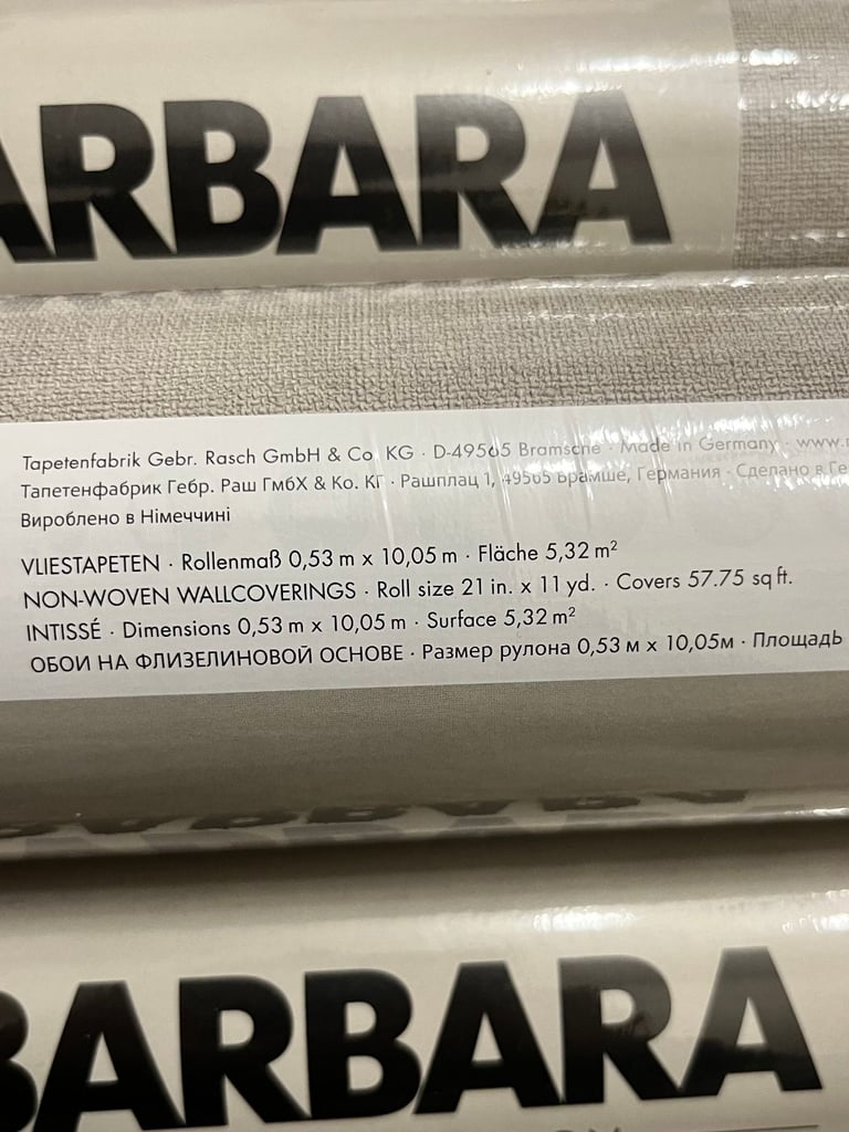 Barbara Home Collection Wallpaper - (12x Rolls) Cash on collection, N15 4HH