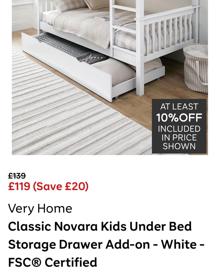 image for Under bed storage drawer