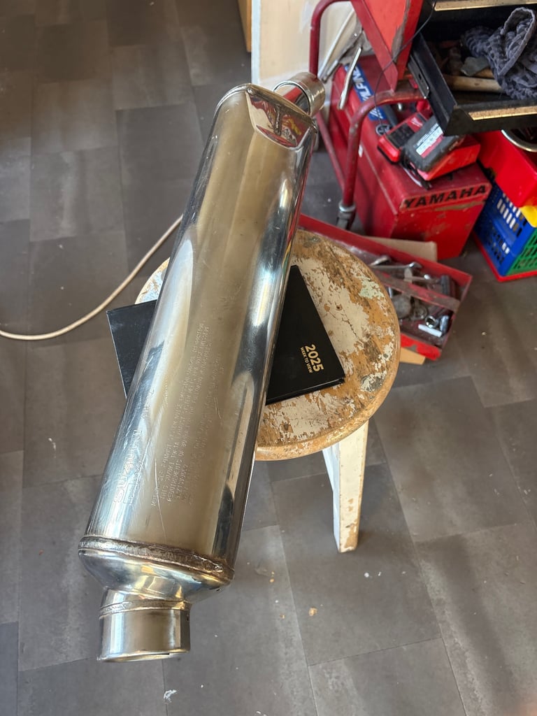 Suzuki S V 650 standard rear silencer stainless steel