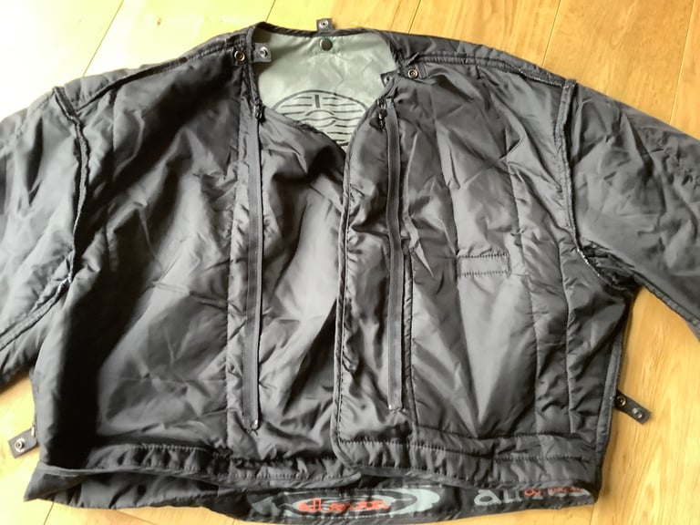 Woman’s small hein gericke all seasons motor bike jacket with attached inner jacket and protection