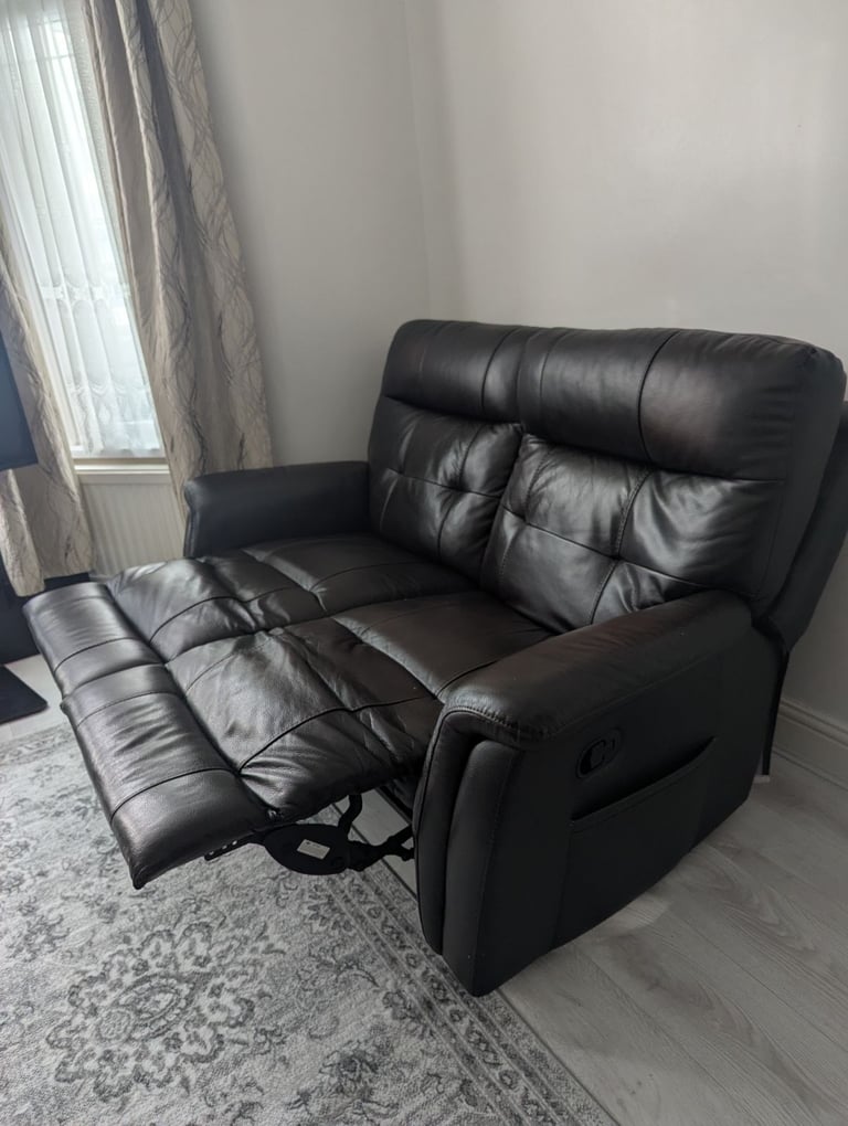 Leather Corner Sofa + 2 seater