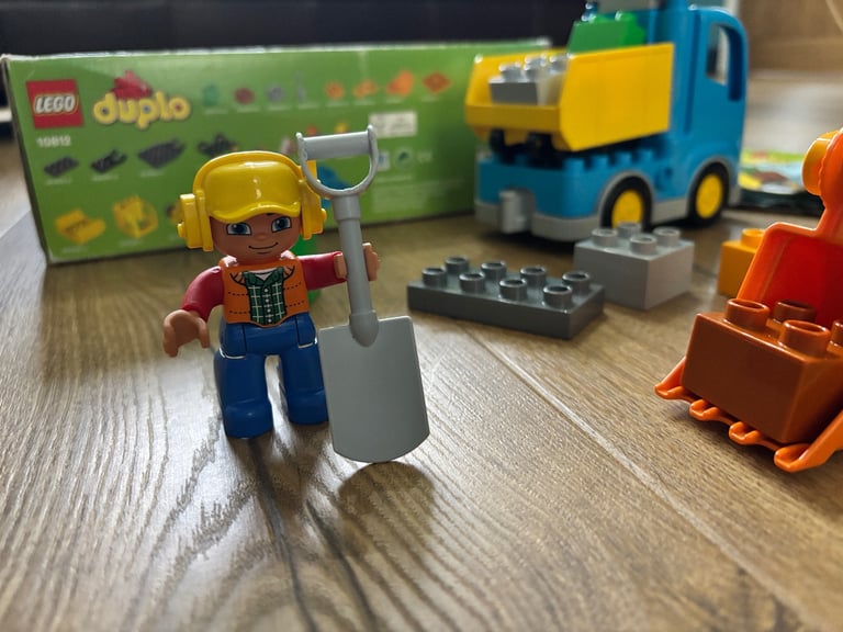 Lego duplo set 10813 digger construction site 