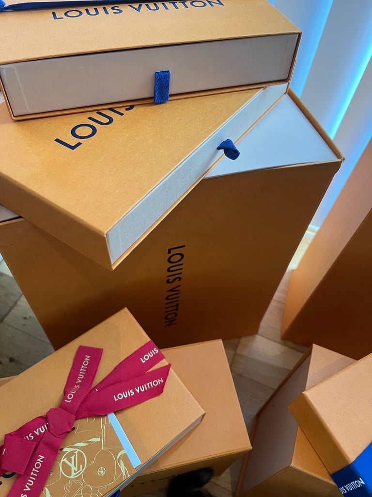Huge bundle of Authentic Louis Vuitton designer packaging