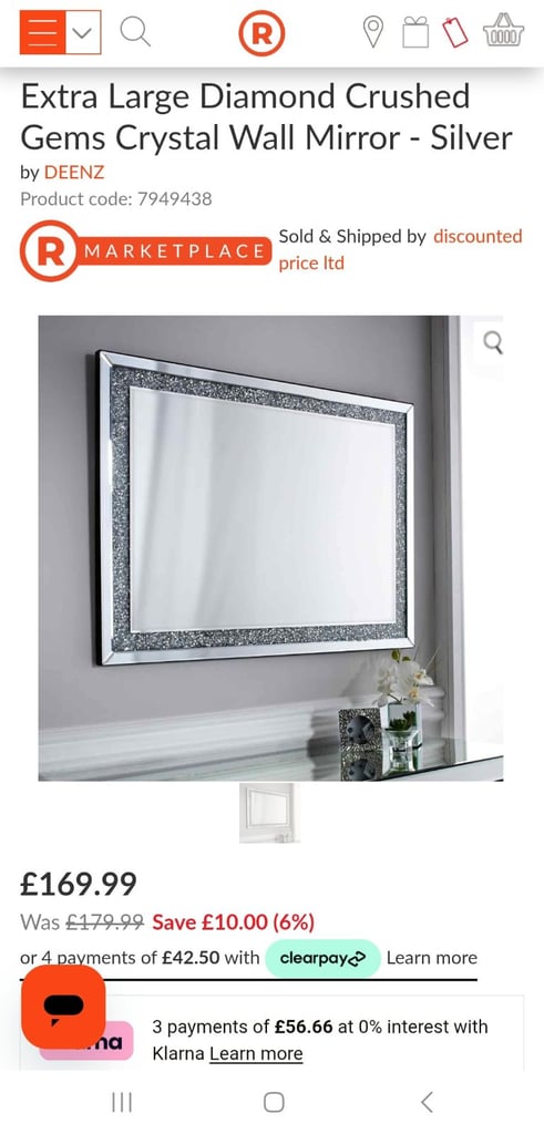 Furniture bundle. Sideboard,mirror,lamp,ornament 