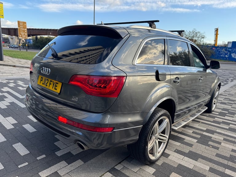 2012 AUDI Q7 3.0 TDI QUATTRO S LINE TIPTRONIC AUTO DIESEL 7 SEATER 5dr GREY 