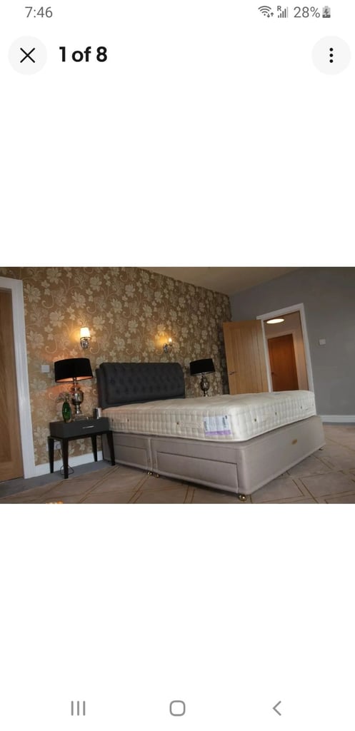image for Milbrook divan bed 2000 pocket springs mattress