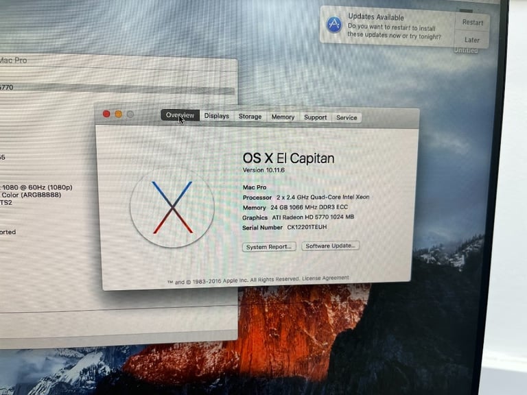 Apple Mac Pro Tower Mid 2010 Grade A 2.4GHz QuadCore Intel Xeon 24GB RAM 1TB Storage