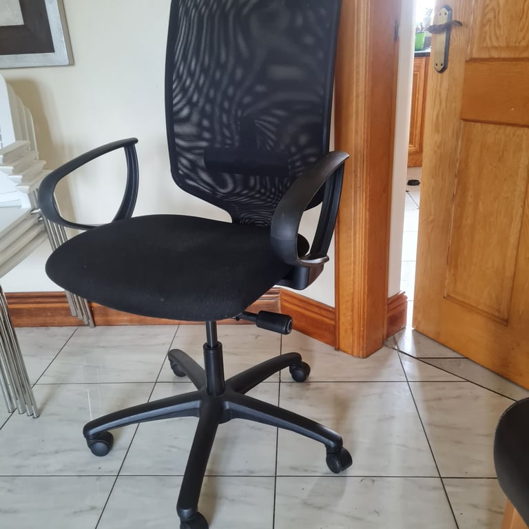 Black sven christiansan netback office chairs 