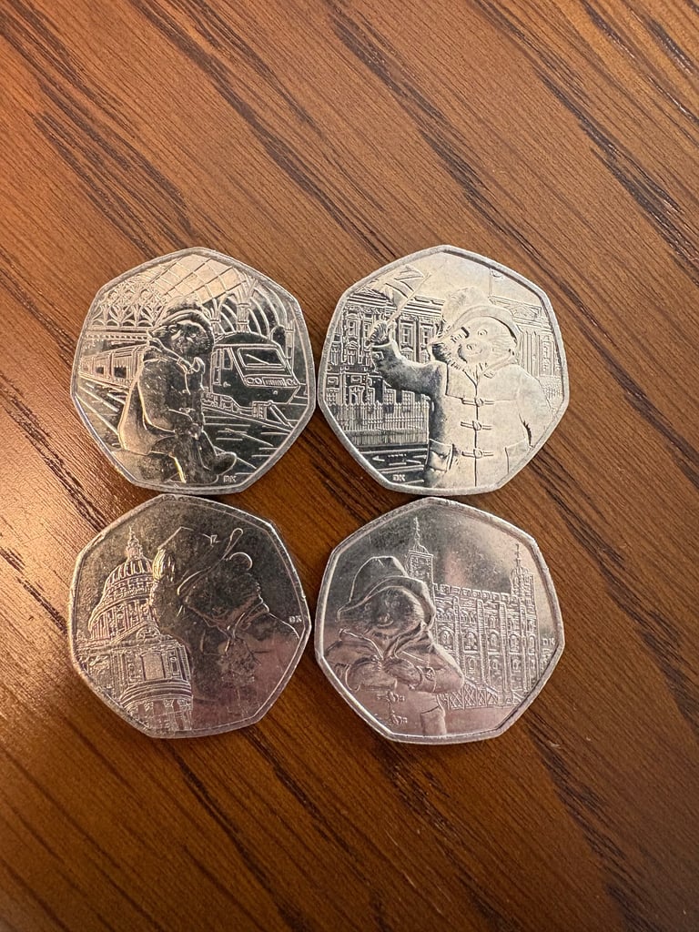 Collectible 50p coins Beatrix Potter, Paddington, Olympics etc