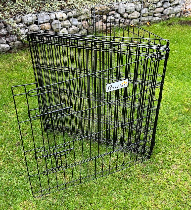 PawHut 24'' Pet Dog Playpen - Eight-Panel Metal Fence