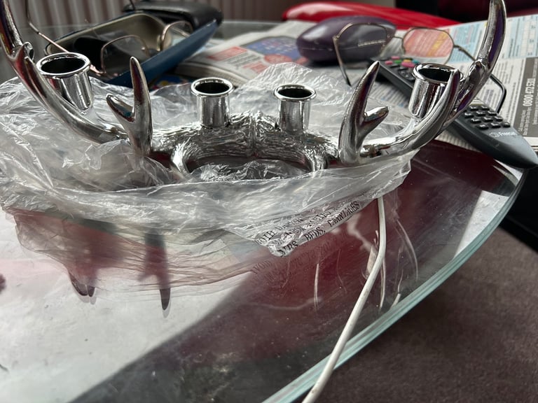 Antler candle centrepiece