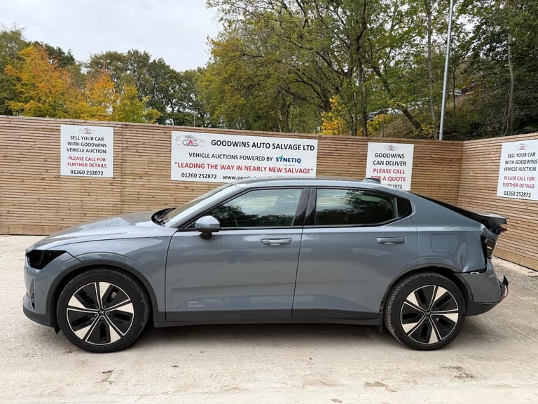 2023 73 POLESTAR 2 BASE EV RWD ELETRIC DIRECT DAMAGED REPAIRABLE SALVAGE 