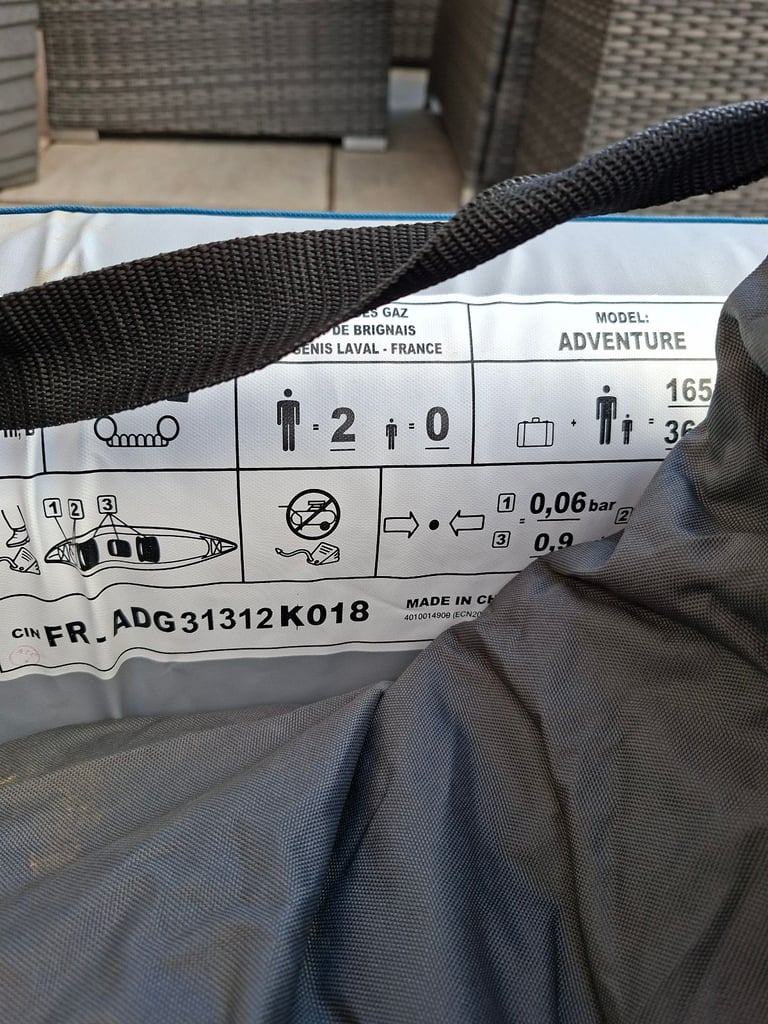 Inflatable 2 man canoe 