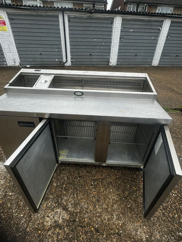 Foster 3 Door Prep Counter Fridge – Commercial Stainless Steel