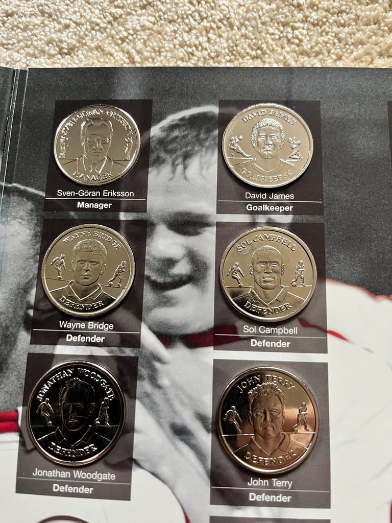 Official England 2004 Medal Collection Complete 