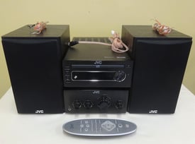 JVC UX-D750 Compact CD DAB Bluetooth Amplifier Combo + Remote & Speakers TESTED