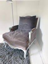 Eichholtz French Style Armchair with Footstool
