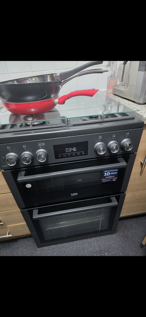 image for BEKO Pro AeroPerfect AirFry FDDA6272TCA 60 cm Dual Fuel Cooker