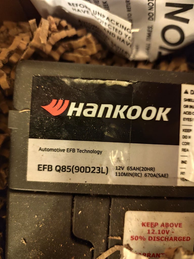 Hankook car battery 