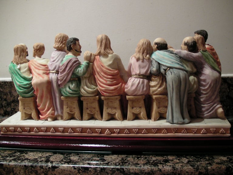 The Last Supper cold cast sculpture