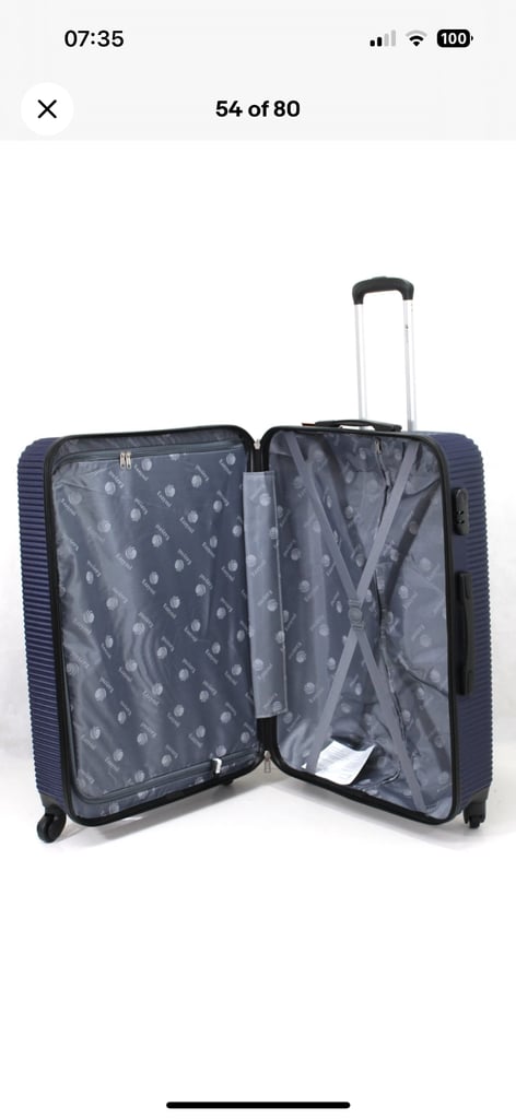 Large 28" Suitcase 4 Wheel Case. Used