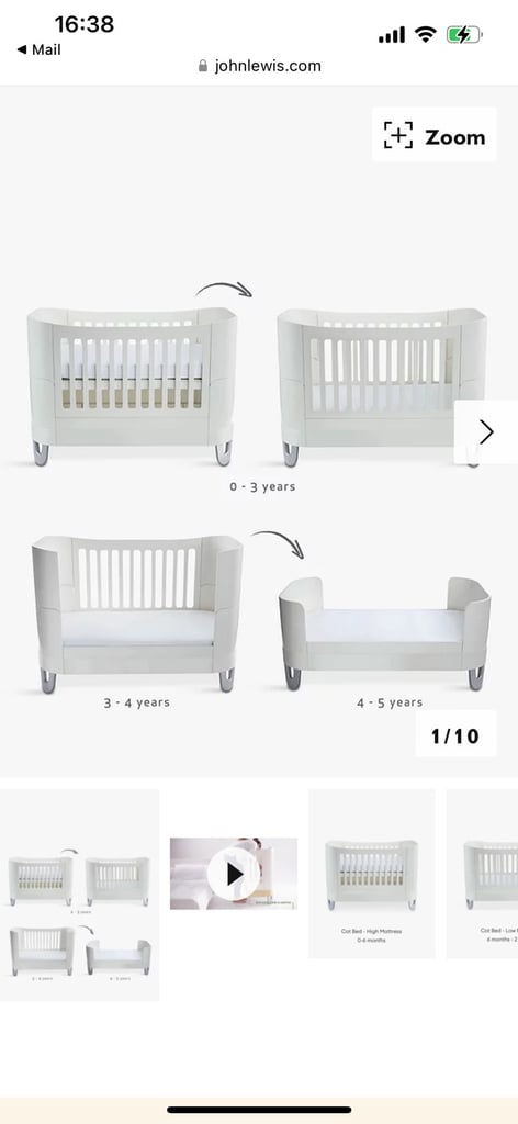 Second hand cot for sales sale