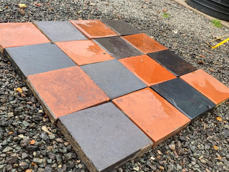 Quarry tiles 6x6x1” Victorian original reclaimed 